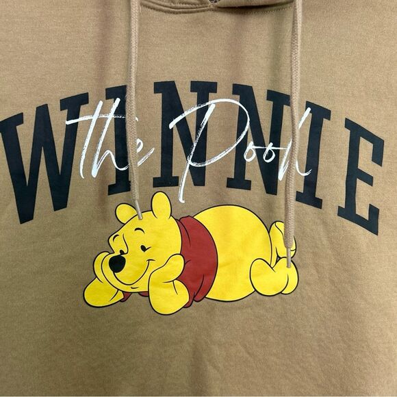 Disney Winnie The Pooh Graphic Hoodie Front & Sleeve Design Women’s Small - Picture 3 of 8